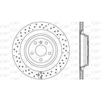 Jeu de 2 disques de frein arrière OPEN PARTS BDR2776.20