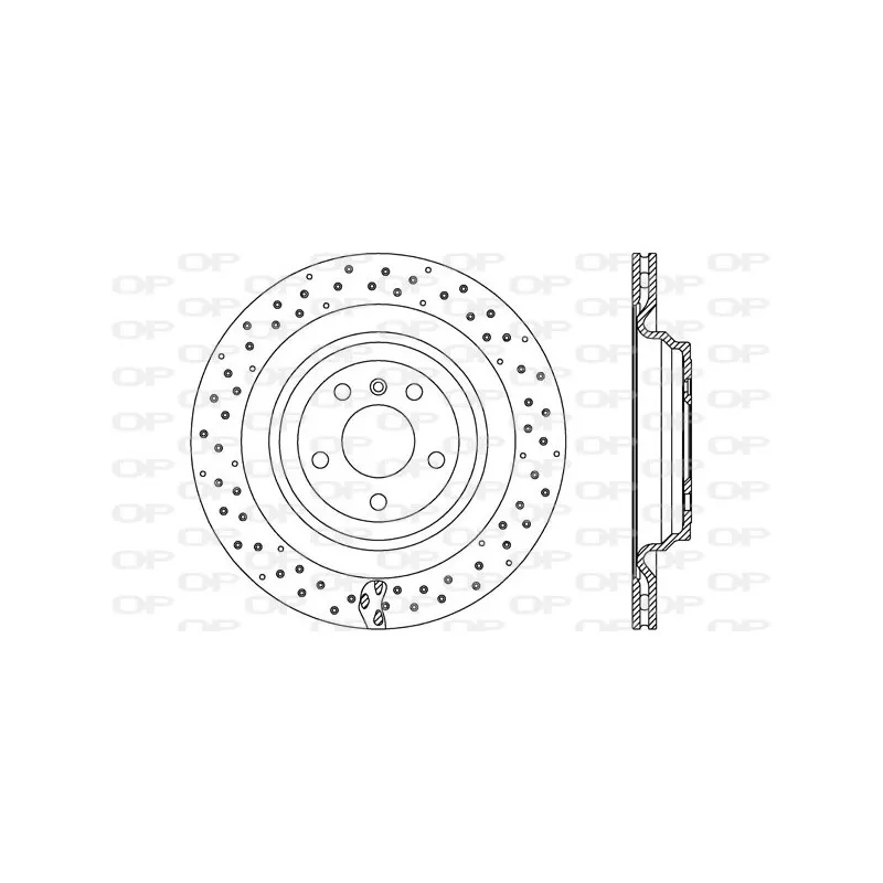 Jeu de 2 disques de frein arrière OPEN PARTS BDR2776.20