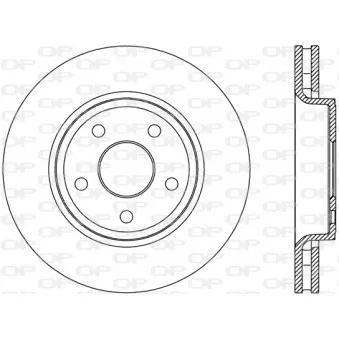 Jeu de 2 disques de frein avant OPEN PARTS BDR2782.20