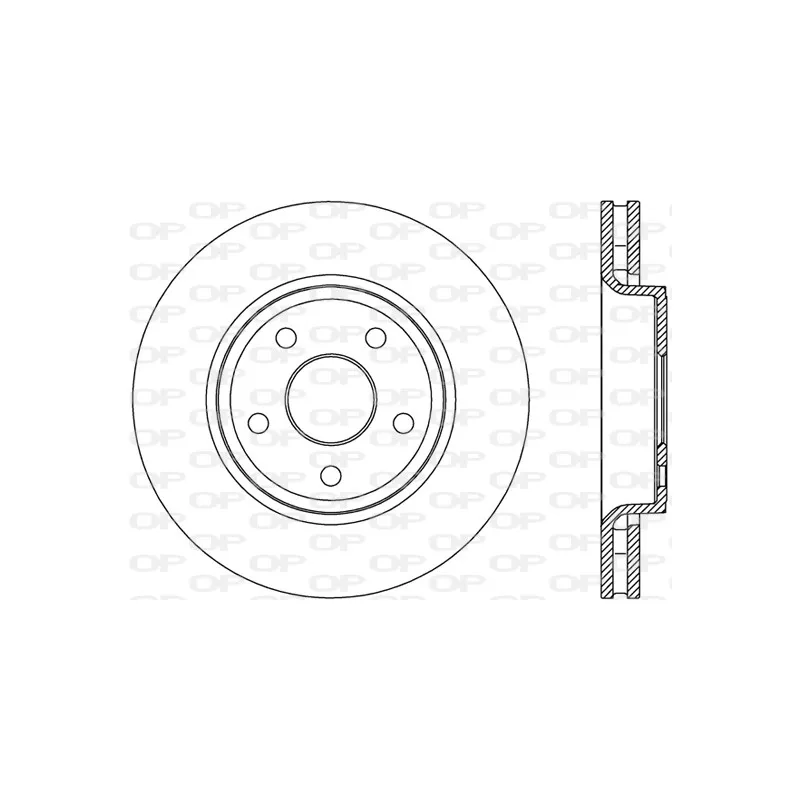 Jeu de 2 disques de frein avant OPEN PARTS BDR2782.20