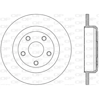 Jeu de 2 disques de frein arrière OPEN PARTS BDR2783.10