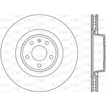 Jeu de 2 disques de frein avant OPEN PARTS