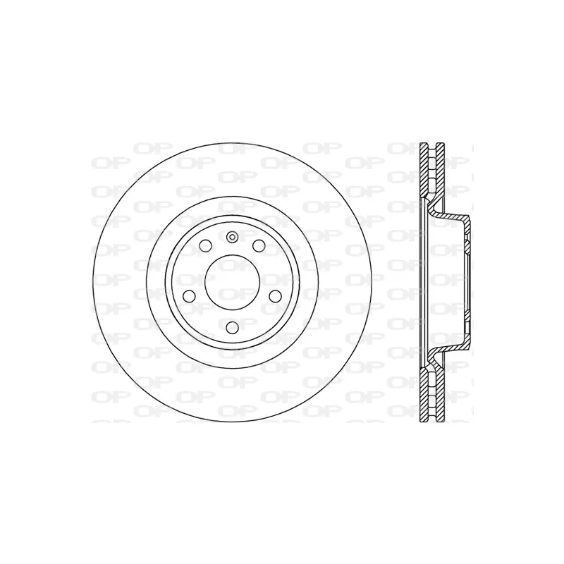 Jeu de 2 disques de frein avant OPEN PARTS BDR2784.20