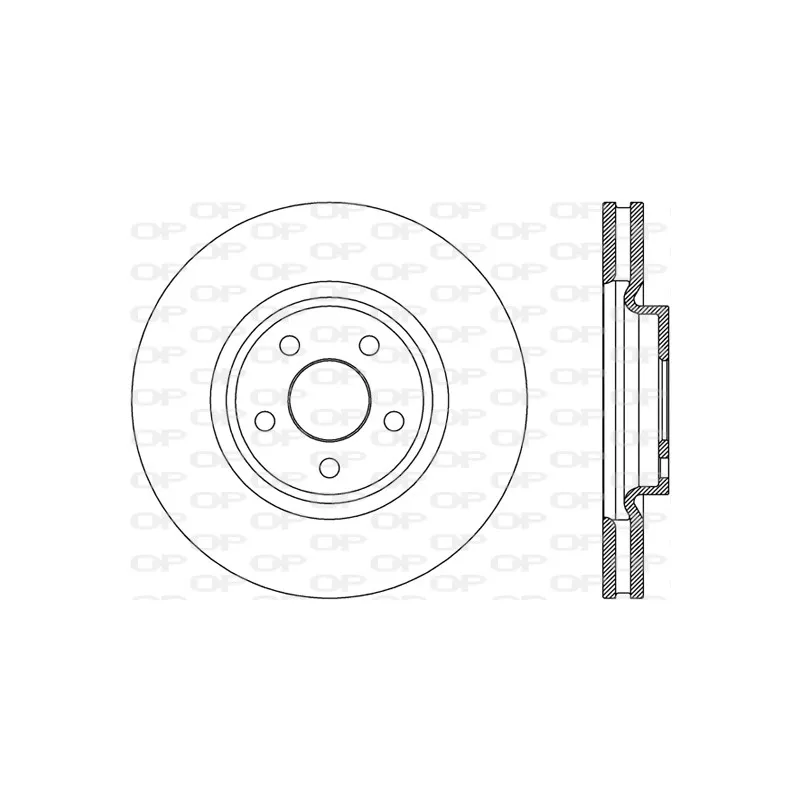 Jeu de 2 disques de frein avant OPEN PARTS BDR2787.20