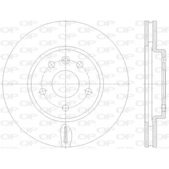 Jeu de 2 disques de frein avant OPEN PARTS BDR2813.20