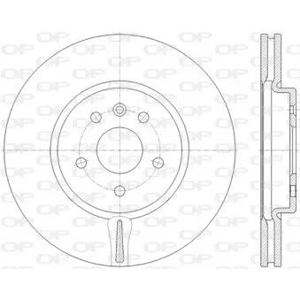 Jeu de 2 disques de frein avant OPEN PARTS BDR2814.20