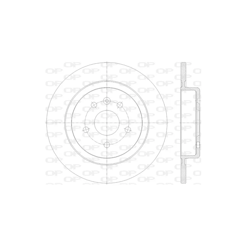 Jeu de 2 disques de frein arrière OPEN PARTS BDR2816.10