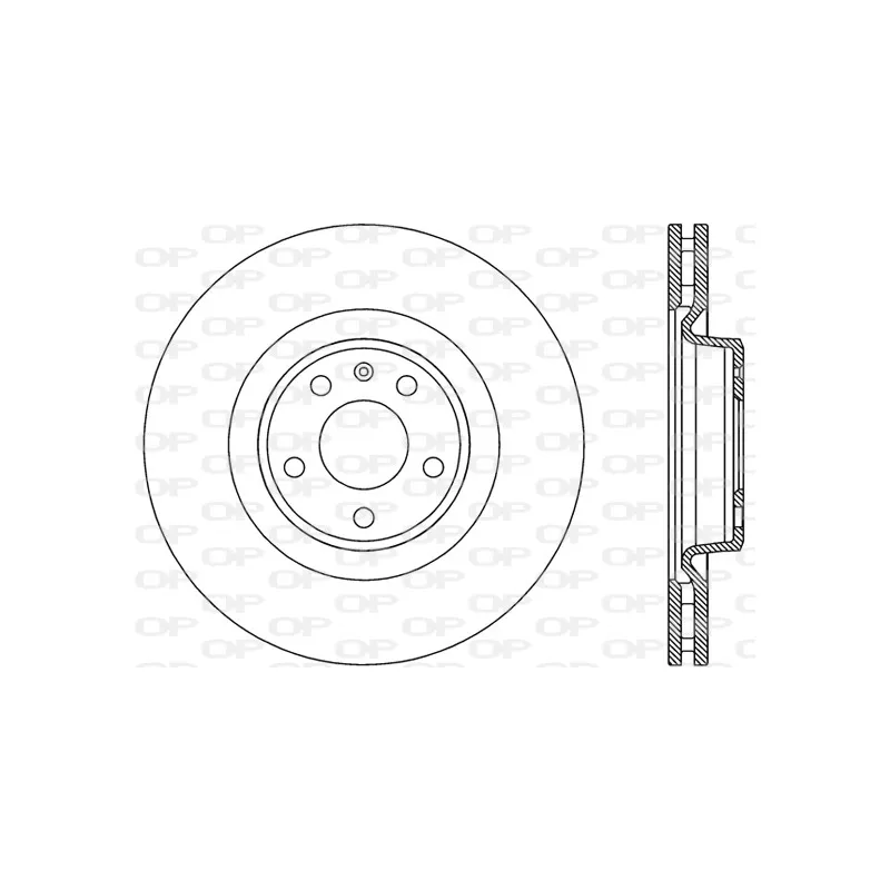 Jeu de 2 disques de frein avant OPEN PARTS BDR2817.20