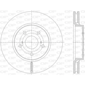 Jeu de 2 disques de frein avant OPEN PARTS BDR2849.20