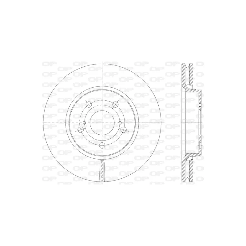 Jeu de 2 disques de frein avant OPEN PARTS BDR2849.20