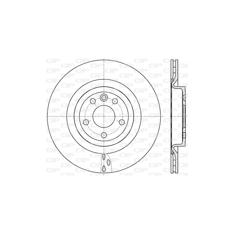 Jeu de 2 disques de frein arrière OPEN PARTS BDR2854.20