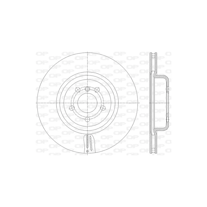 Jeu de 2 disques de frein arrière OPEN PARTS BDR2856.20