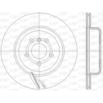 Disque de frein arrière droit OPEN PARTS BDR2860.20