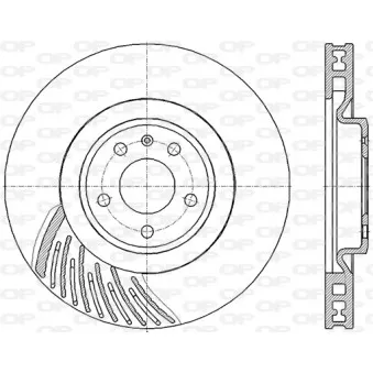 Disque de frein avant droit OPEN PARTS