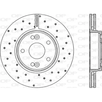 Jeu de 2 disques de frein avant OPEN PARTS