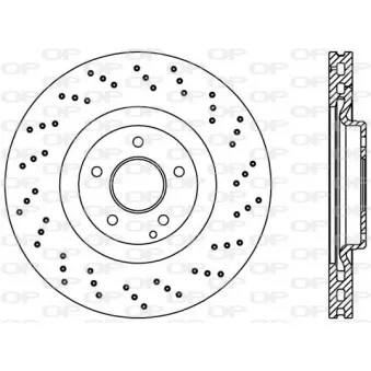 Jeu de 2 disques de frein avant OPEN PARTS BDRS2079.25