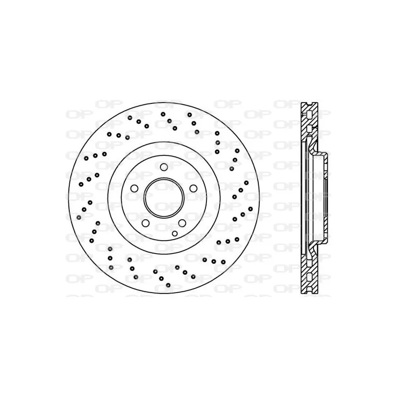 Jeu de 2 disques de frein avant OPEN PARTS BDRS2079.25