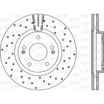 Jeu de 2 disques de frein avant OPEN PARTS BDRS2115.25