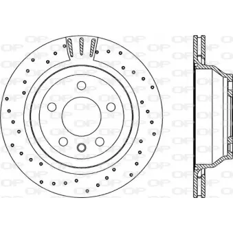 Jeu de 2 disques de frein arrière OPEN PARTS BDRS2220.25