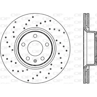 Jeu de 2 disques de frein avant OPEN PARTS BDRS2268.25