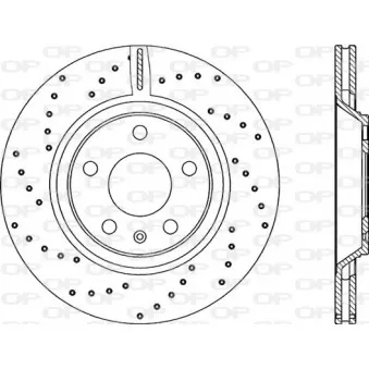 Jeu de 2 disques de frein arrière OPEN PARTS BDRS2271.25