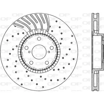 Disque de frein avant droit OPEN PARTS BDRS2285.25