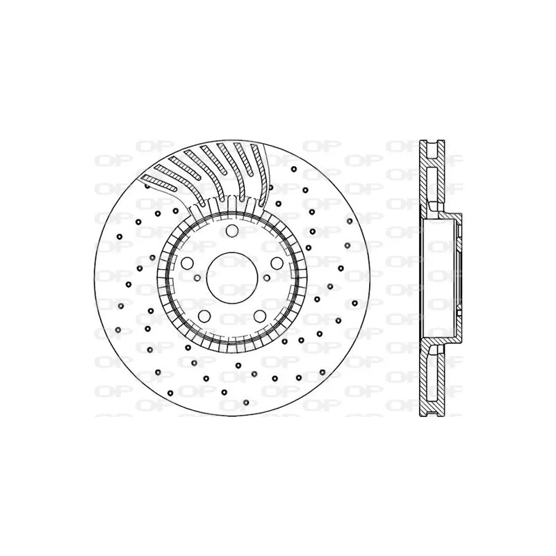 Disque de frein avant droit OPEN PARTS BDRS2285.25