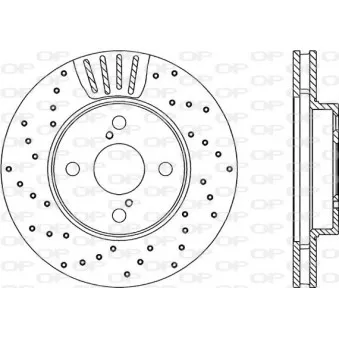 Jeu de 2 disques de frein avant OPEN PARTS BDRS2292.25