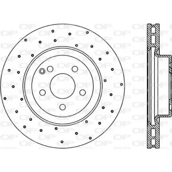 Jeu de 2 disques de frein avant OPEN PARTS BDRS2298.25