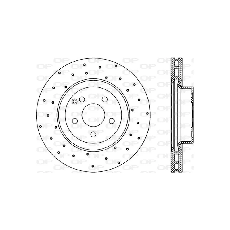 Jeu de 2 disques de frein avant OPEN PARTS BDRS2298.25