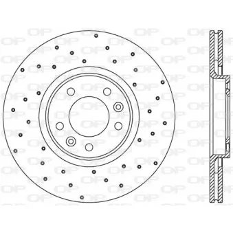 Jeu de 2 disques de frein arrière OPEN PARTS BDRS2380.25