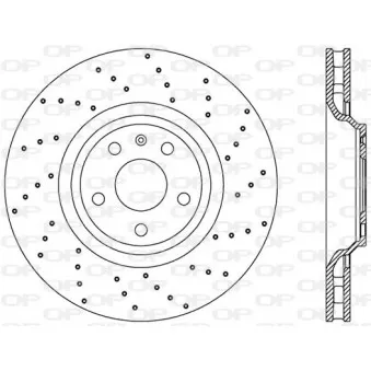 Jeu de 2 disques de frein avant OPEN PARTS BDRS2448.25