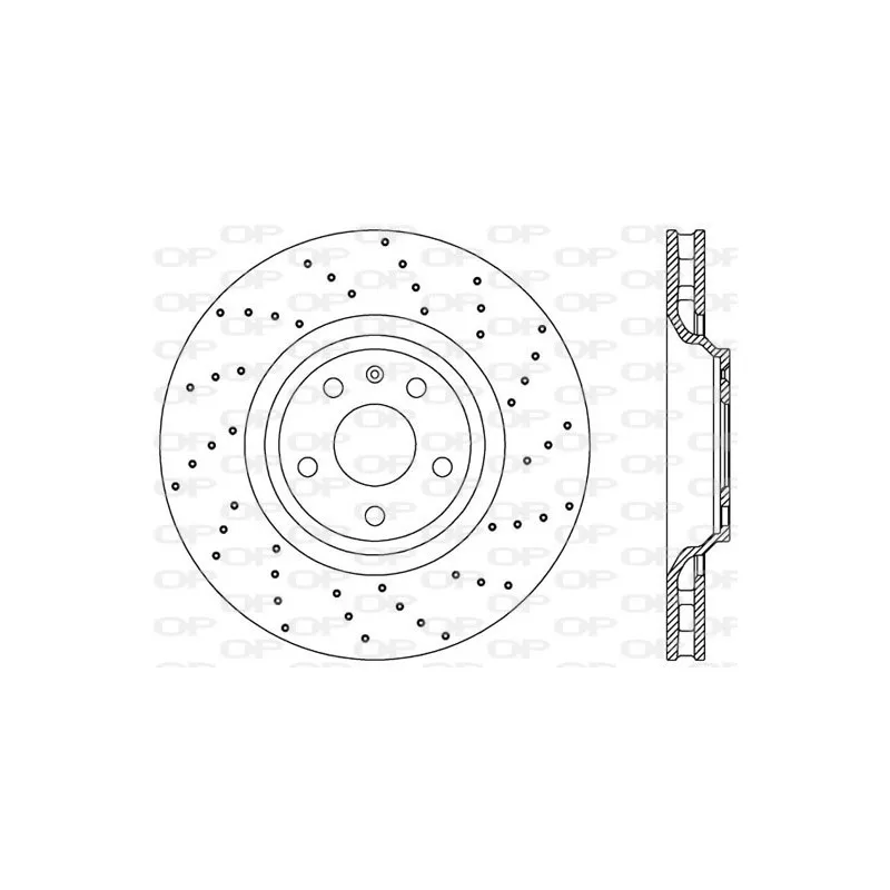 Jeu de 2 disques de frein avant OPEN PARTS BDRS2448.25