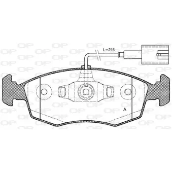 Jeu de 4 plaquettes de frein avant OPEN PARTS BPA0172.52