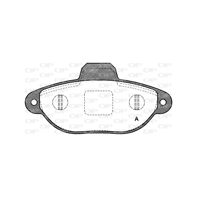 Jeu de 4 plaquettes de frein avant OPEN PARTS BPA0414.20