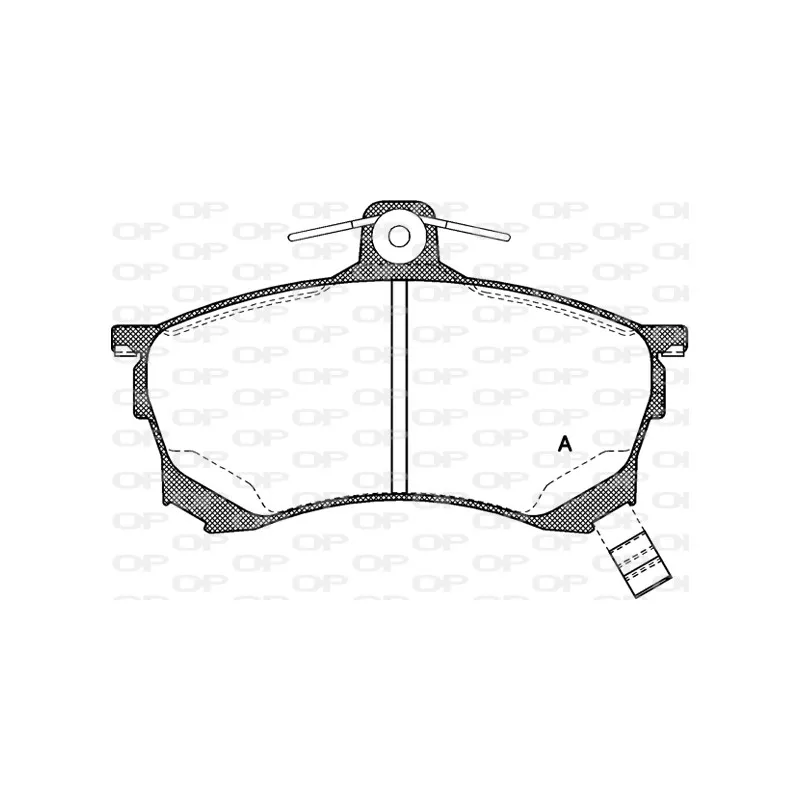 Jeu de 4 plaquettes de frein avant OPEN PARTS BPA0582.00