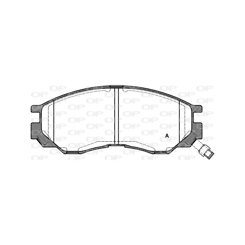 Jeu de 4 plaquettes de frein avant OPEN PARTS BPA0583.00