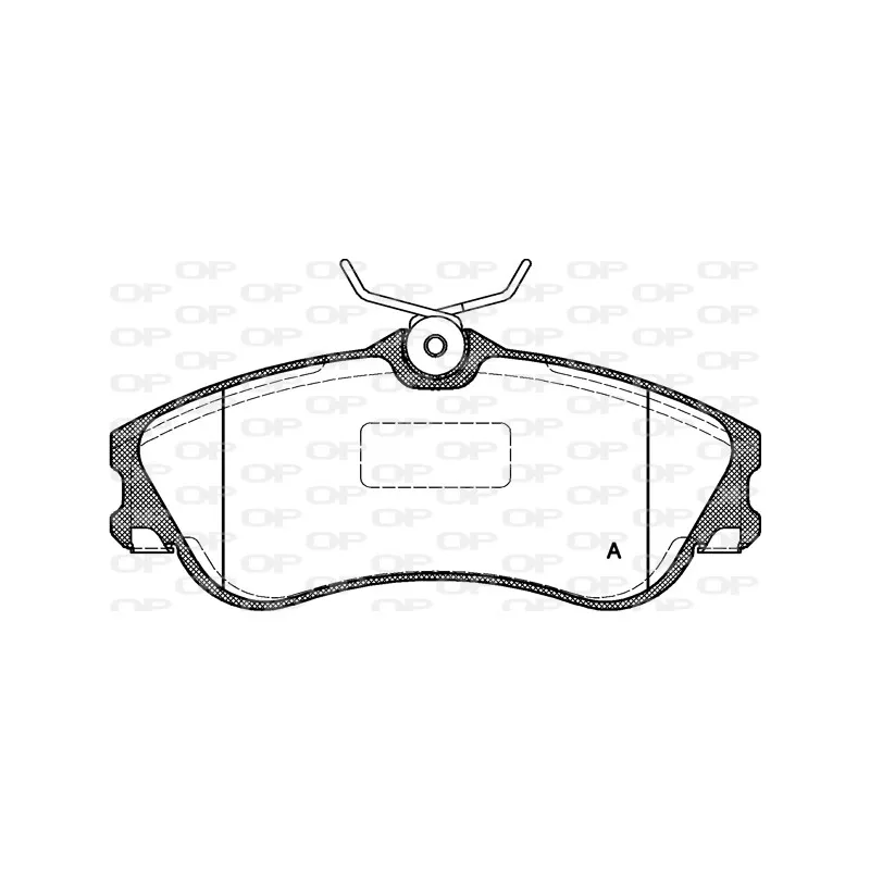 Jeu de 4 plaquettes de frein avant OPEN PARTS BPA0634.00