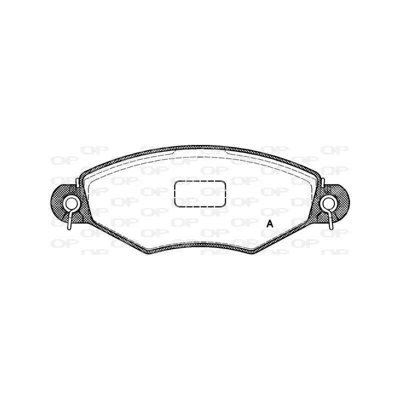 Jeu de 4 plaquettes de frein avant OPEN PARTS BPA0643.10