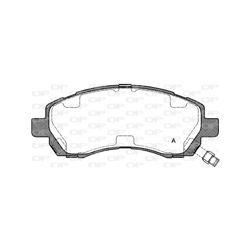 Jeu de 4 plaquettes de frein avant OPEN PARTS BPA0647.02