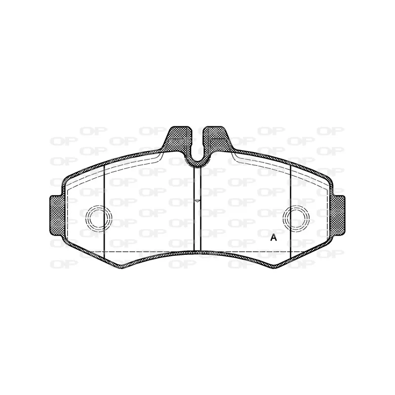 Jeu de 4 plaquettes de frein avant OPEN PARTS BPA0701.00