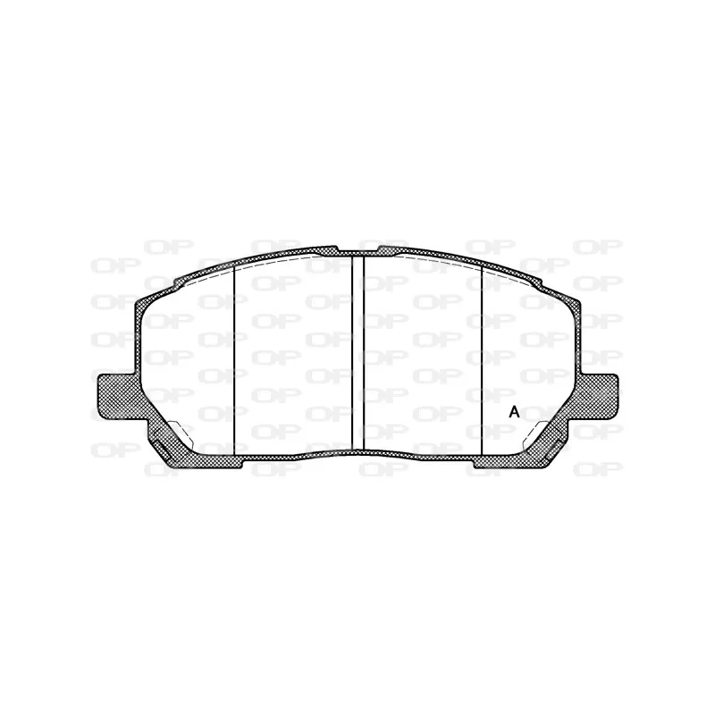 Jeu de 4 plaquettes de frein avant OPEN PARTS BPA0855.00