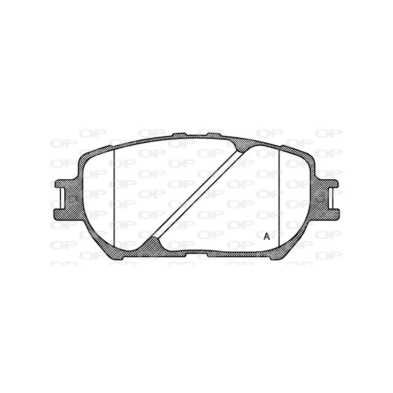 Jeu de 4 plaquettes de frein avant OPEN PARTS BPA0884.00