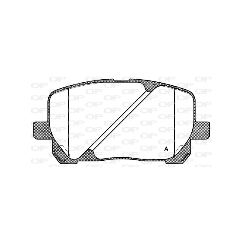 Jeu de 4 plaquettes de frein avant OPEN PARTS BPA0954.00