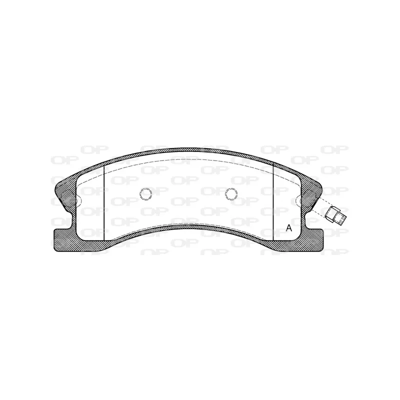 Jeu de 4 plaquettes de frein avant OPEN PARTS BPA0973.02