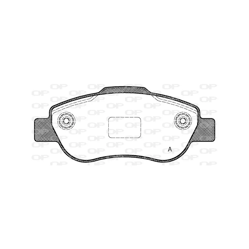 Jeu de 4 plaquettes de frein avant OPEN PARTS BPA1100.00
