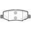 Jeu de 4 plaquettes de frein arrière OPEN PARTS BPA1264.02 - Visuel 1