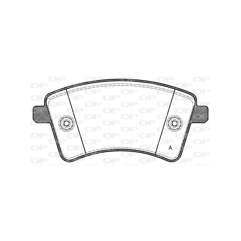 Jeu de 4 plaquettes de frein avant OPEN PARTS BPA1351.00