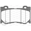 Jeu de 4 plaquettes de frein avant OPEN PARTS BPA1372.01 - Visuel 1