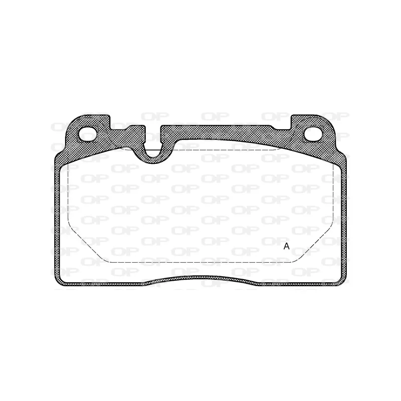 Jeu de 4 plaquettes de frein avant OPEN PARTS BPA1527.00